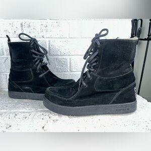 Ipath Shearling High Cats Black Skateboard Shoes Boots Stash Pocket Mens 10.5